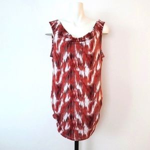 Ricki’s Cowl Neck Criss Cross Back Tank Blouse Top